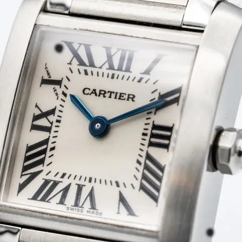 Cartier Tank Française W51008Q3 20mm Stainless steel White 3