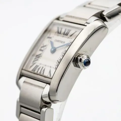 Cartier Tank Française W51008Q3 20mm Stainless steel White 4