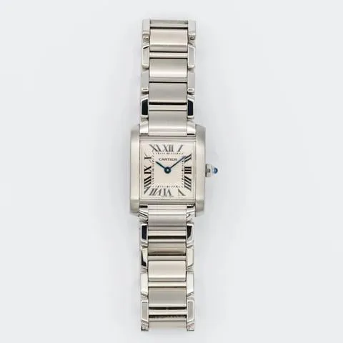 Cartier Tank Française W51008Q3 20mm Stainless steel White 8