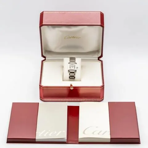 Cartier Tank Française W51008Q3 20mm Stainless steel White 11