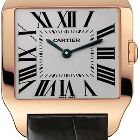 Cartier Santos W2009251 38.5mm Rose gold White