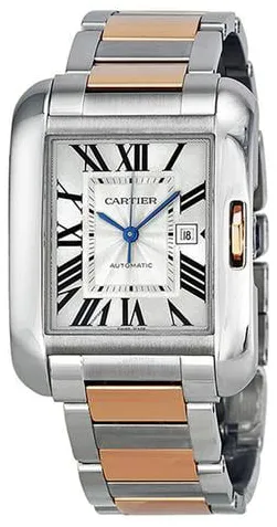 Cartier Tank Anglaise W5310037 39mm Yellow gold and Stainless steel Silver