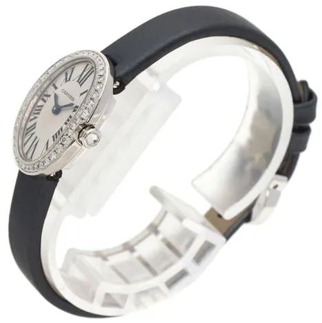 Cartier Baignoire wb520027 18.8mm White gold Silver