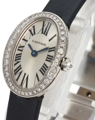 Cartier Baignoire wb520027 18.8mm White gold Silver 1