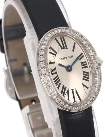 Cartier Baignoire wb520027 18.8mm White gold Silver 2