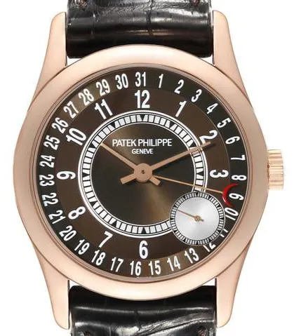 Patek Philippe Calatrava 6000R-001 37mm Rose gold Brown