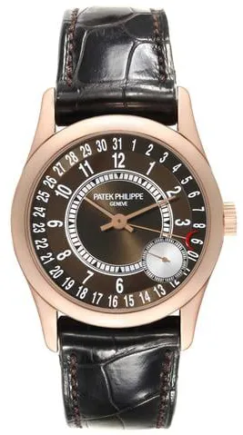 Patek Philippe Calatrava 6000R-001 37mm Rose gold Brown 4