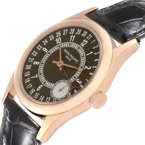 Patek Philippe Calatrava 6000R-001 37mm Rose gold Brown 5