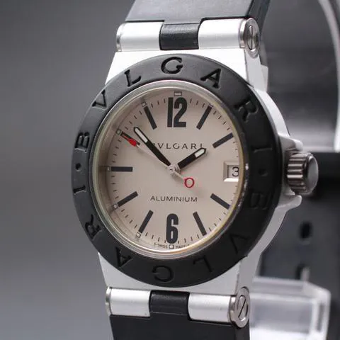 Bulgari Diagono AL 32 TA 32mm Aluminium White 1