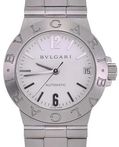 Bulgari Diagono LCV 29 S 29mm Stainless steel White