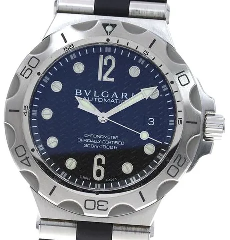 Bulgari Diagono DP42SSD 42mm Stainless steel Black