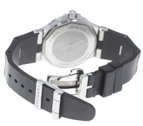 Bulgari Diagono DP42SSD 42mm Stainless steel Black 5