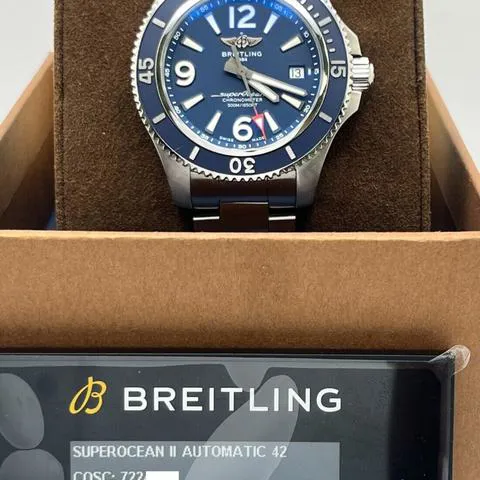 Breitling Superocean A17366 42mm Stainless steel Blue