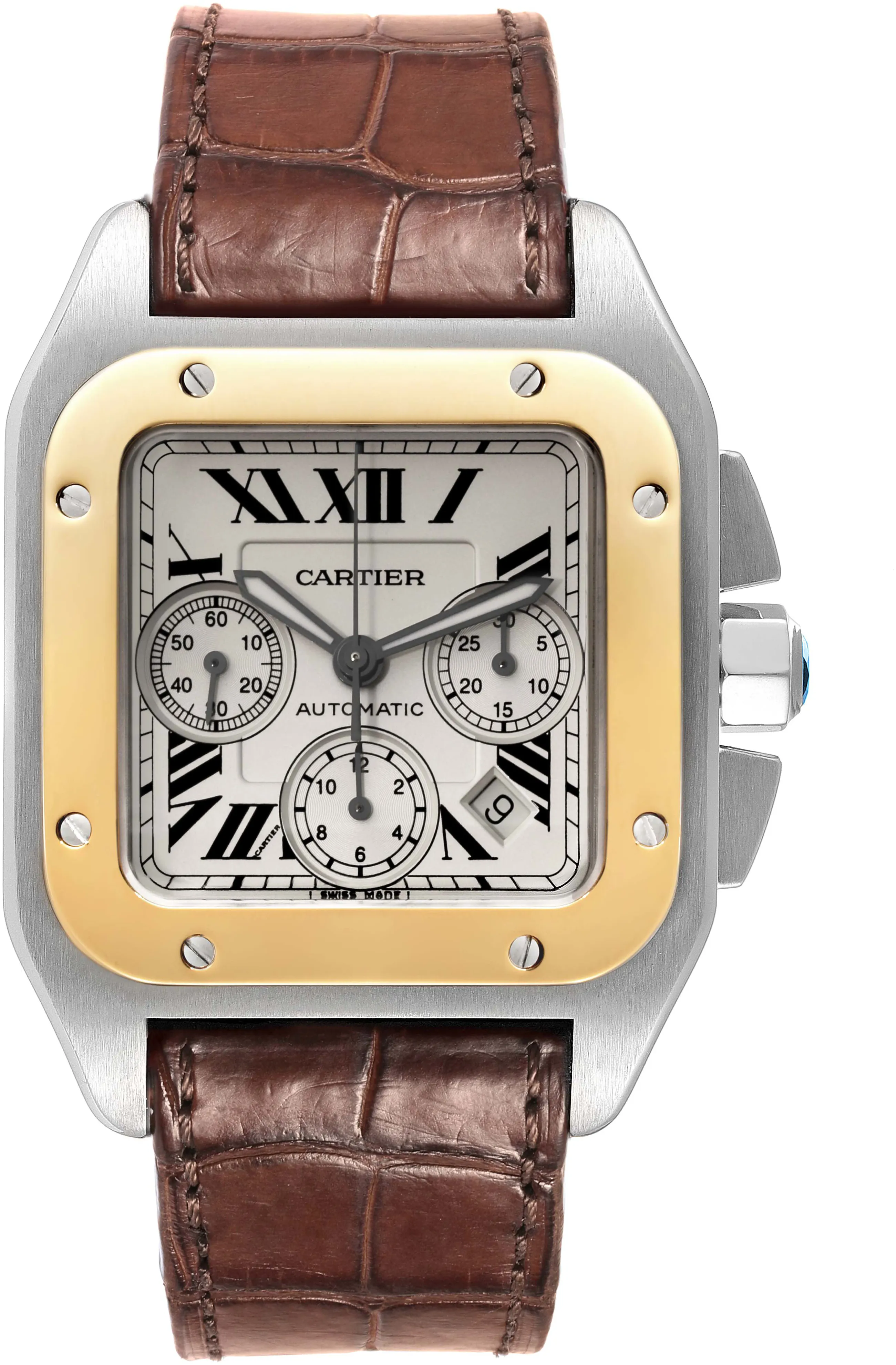 Cartier Santos W20091X7 55mm stainless Silver 1