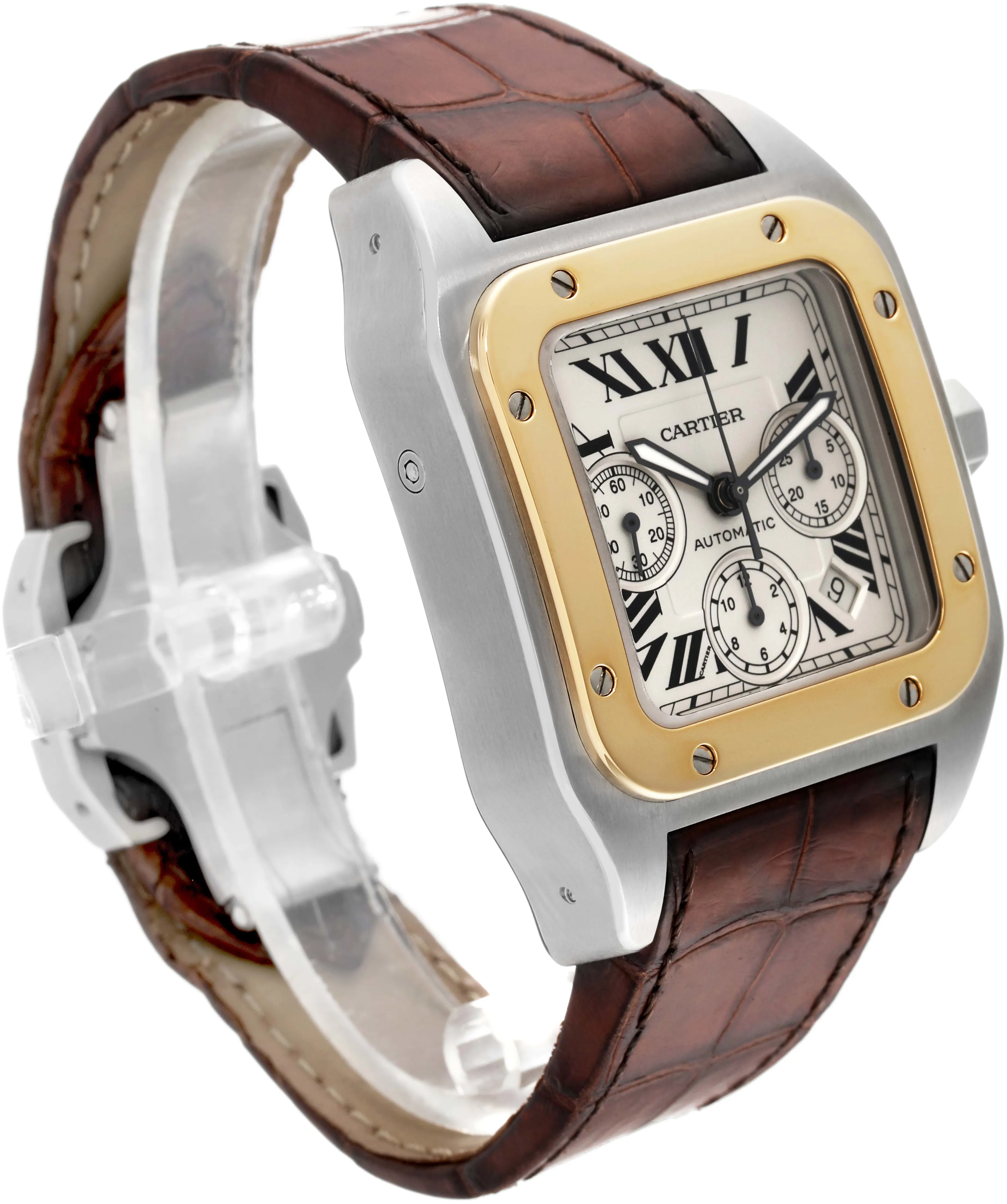 Cartier Santos W20091X7 55mm stainless Silver 2