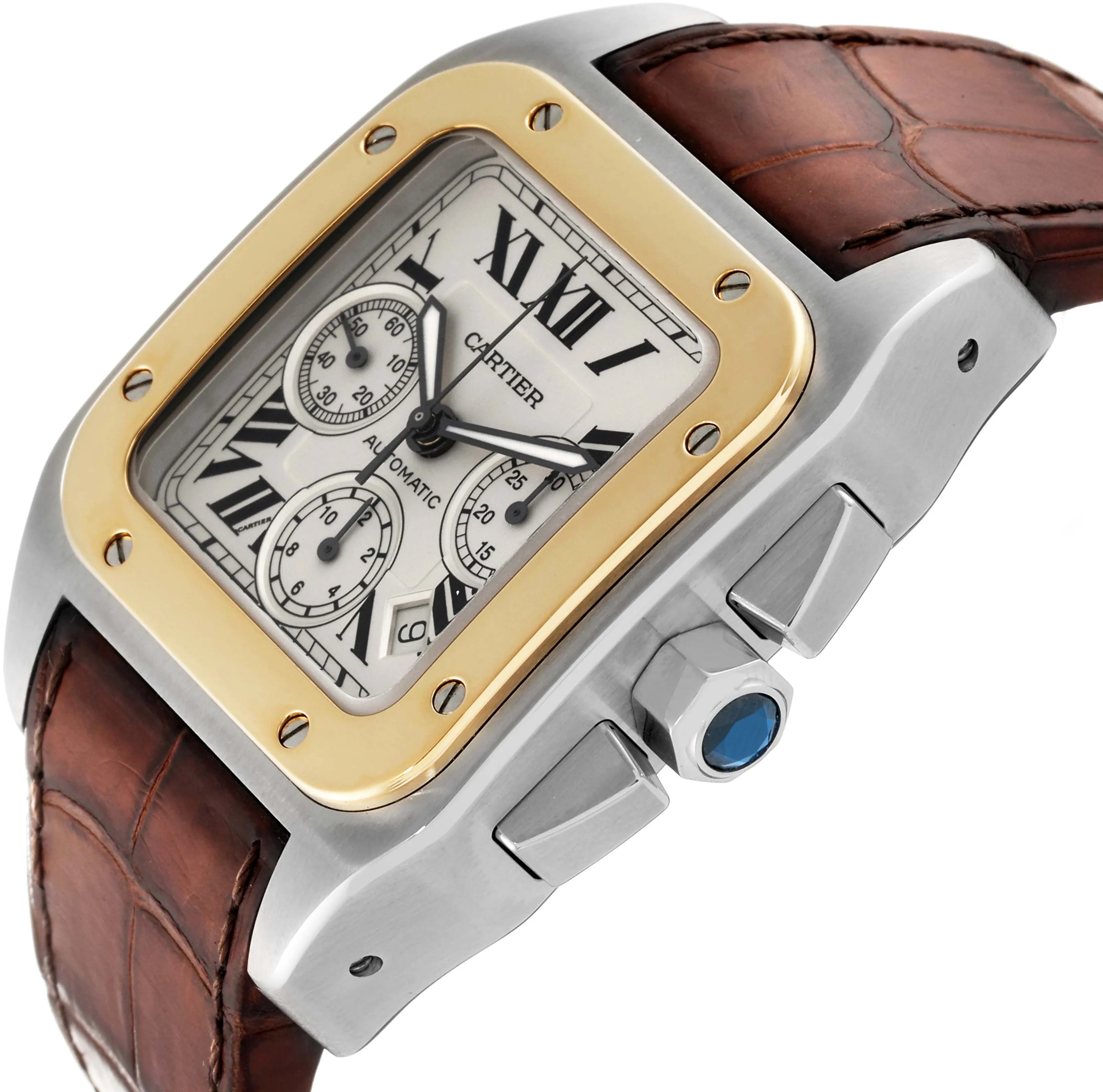 Cartier Santos W20091X7 55mm stainless Silver 4