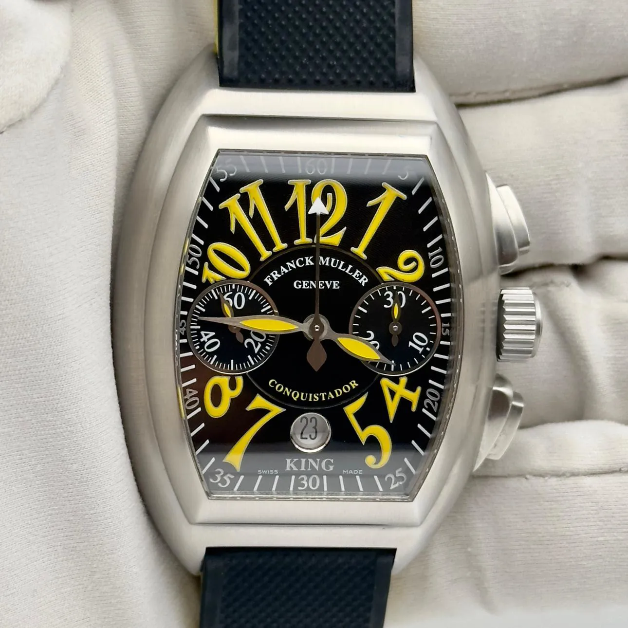 Franck Muller Conquistador 8005 CC King 47mm Stainless steel Black