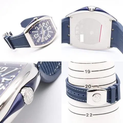 Franck Muller Vanguard V 45 SC DT 47mm Stainless steel Blue 8