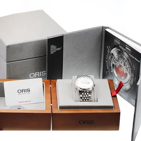 Oris Artelier Worldtimer 01 690 7690 4081 42mm Stainless steel Silver 1