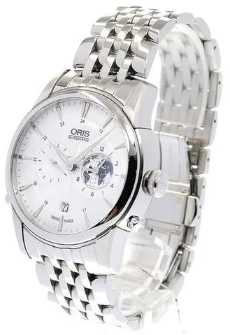 Oris Artelier Worldtimer 01 690 7690 4081 42mm Stainless steel Silver 2