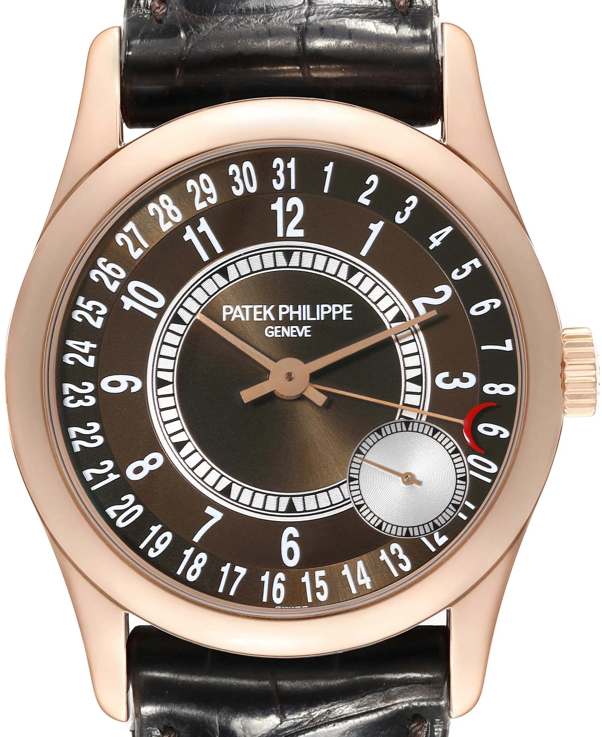 Patek Philippe Calatrava 6000R-001 37mm Rose gold and 18k rose gold Brown