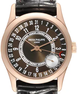 Patek Philippe Calatrava 6000R-001 Rose gold Brown