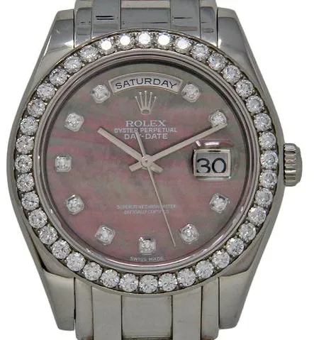 Rolex Day-Date 18946 39mm Platinum Mother-of-pearl 4