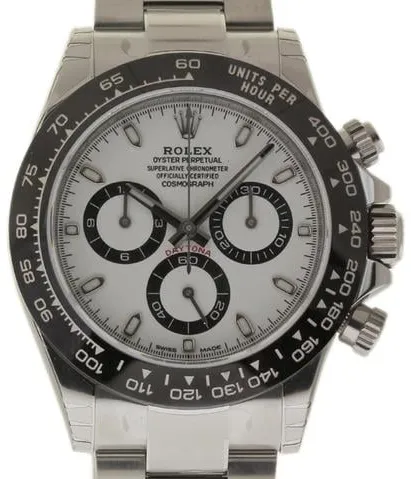 Rolex Daytona 116500 40mm Stainless steel White