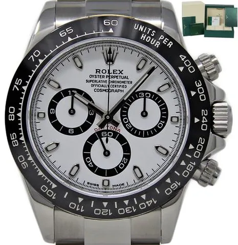 Rolex Daytona 116500 40mm Stainless steel White