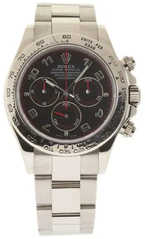 Rolex Daytona 116509 40mm White gold Black 1