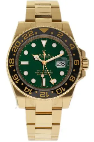 Rolex GMT-Master II 116718 40mm Yellow gold Green 1