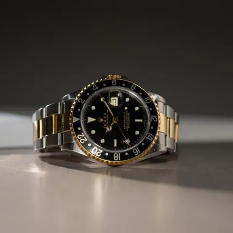 Rolex GMT-Master II 16713 40mm Yellow gold and Stainless steel Black