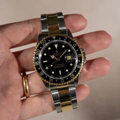 Rolex GMT-Master II 16713 40mm Yellow gold and Stainless steel Black 1