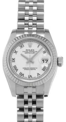 Rolex Lady-Datejust 179174 26mm Stainless steel White