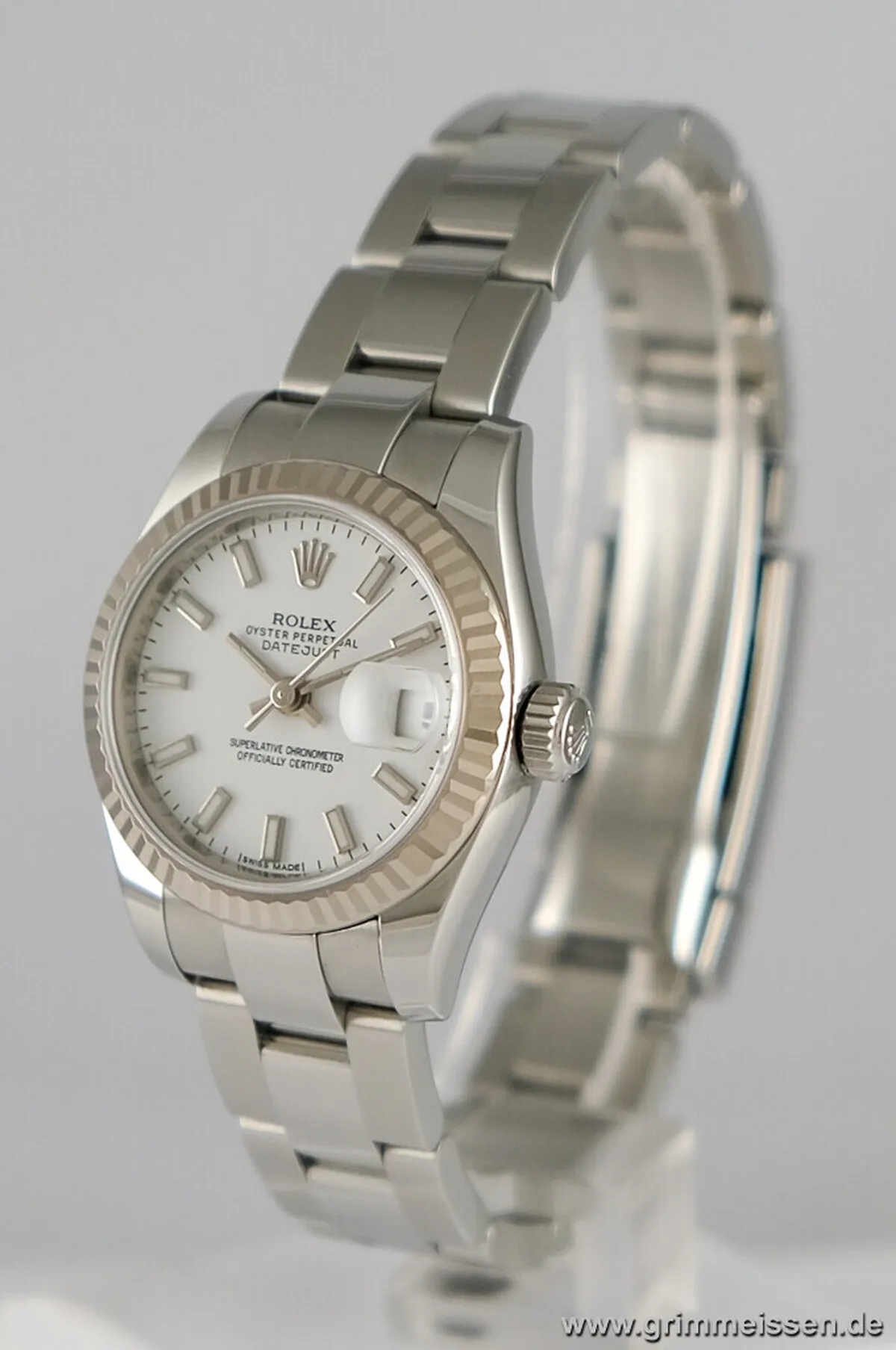 Rolex Lady-Datejust 179174 26mm Stainless steel White