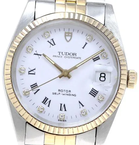 Tudor 74033 34mm Yellow gold and Stainless steel White