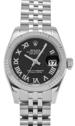 Rolex Lady-Datejust 179174 26mm Stainless steel Black