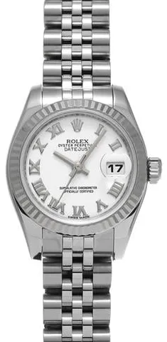 Rolex Lady-Datejust 179174 26mm Stainless steel White