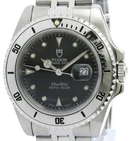 Tudor Prince Date 73190 34mm Stainless steel Black