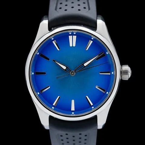 H. Moser & Cie. Pioneer 3200-1217 40mm Stainless steel Blue