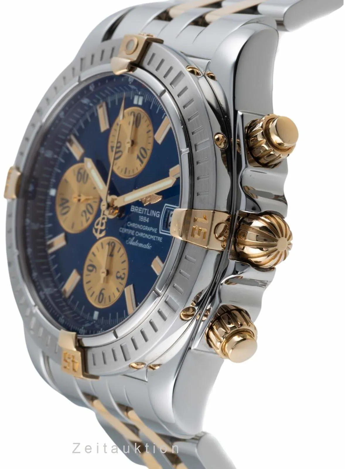 Breitling Chronomat B13356 44mm Yellow gold and Stainless steel Blue 5