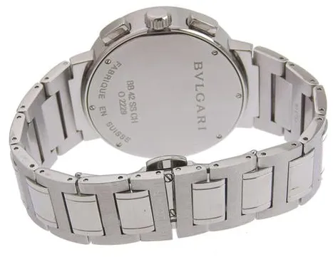 Bulgari Bulgari BB42SSCH BB42SSCH 42mm Stainless steel Black 4