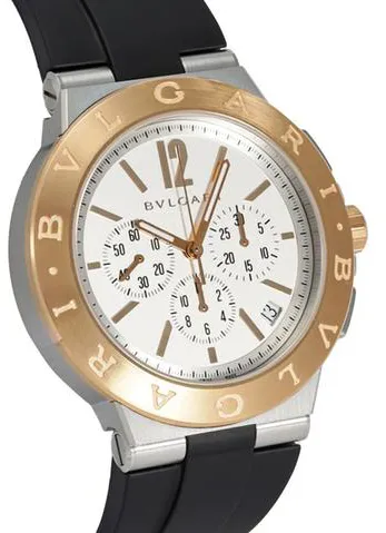 Bulgari Diagono DG41WSPGVDCH 41mm Yellow gold and Stainless steel Silver 1