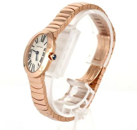 Cartier Baignoire W8000015 19mm Rose gold Silver 1