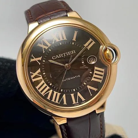 Cartier Ballon Bleu 42mm W6920037 42mm Rose gold Brown 4