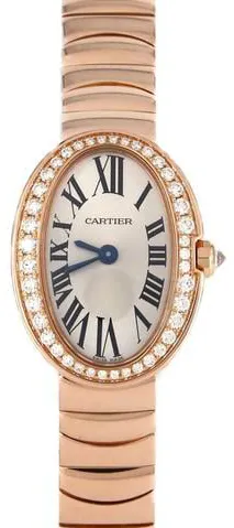 Cartier Mini Baignoire WB520026 19mm Rose gold Silver