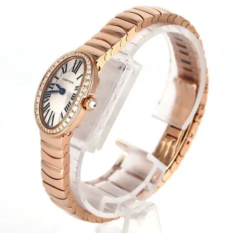 Cartier Mini Baignoire WB520026 19mm Rose gold Silver 1