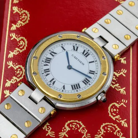 Cartier Santos 8191 31mm Yellow gold and Stainless steel White