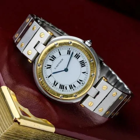 Cartier Santos 8191 31mm Yellow gold and Stainless steel White 2