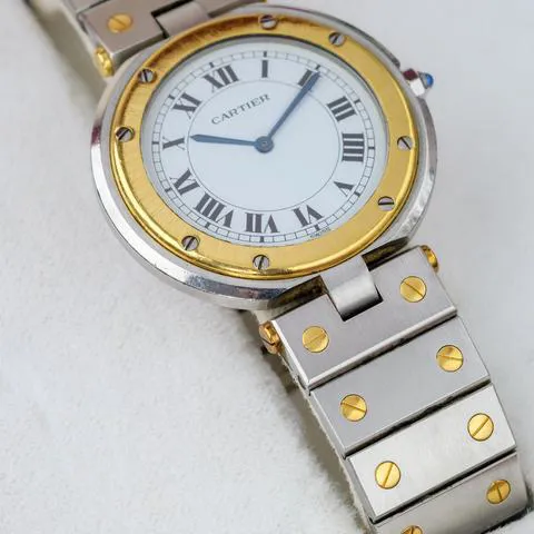 Cartier Santos 8191 31mm Yellow gold and Stainless steel White 4